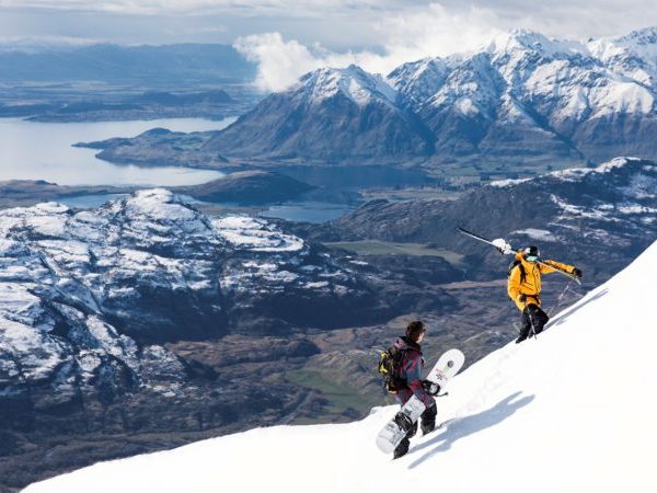 Treble Cone ski field overlooks Lake Wanaka and has incredible terrain to explore